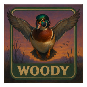 Póster de Pato de Madera