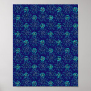 Póster de patrón floral
