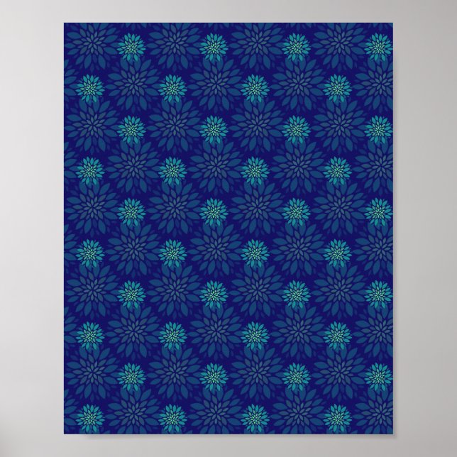 Póster de patrón floral (Frente)