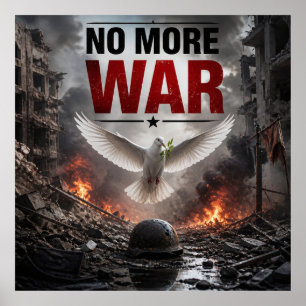 Póster de Paz Sin Más Guerra Entre Las Ruinas