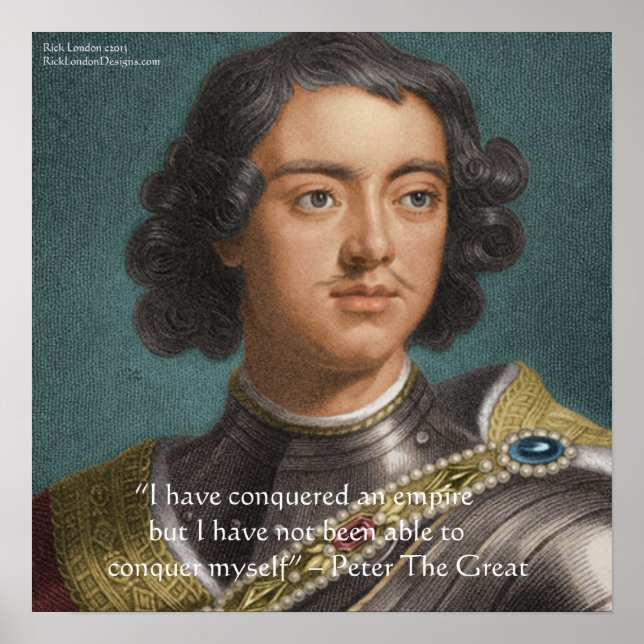 Póster de Pedro el Grande "Conquistarme a mí mismo (Frente)