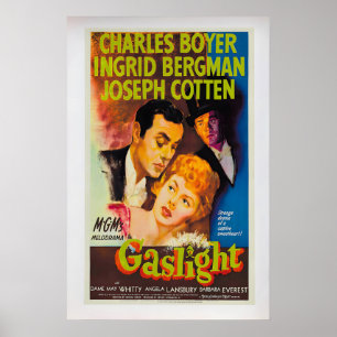 Póster de película clásico vintage Gaslight 1