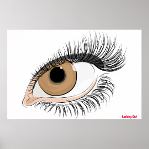 Póster de pestañas