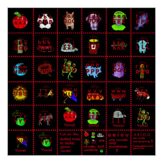POSTER de PHONICS o cartas de juego!