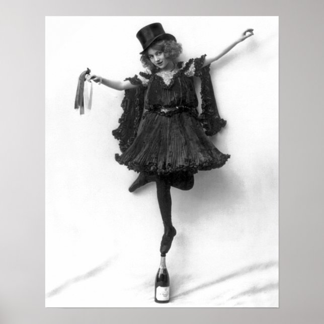 Póster De pie en Champagne (Frente)