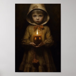 Póster De pie en la oscuridad