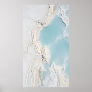 Póster de piedra de mármol Aqua