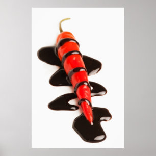 Póster de Pimiento Jalapeño Cubierto de Chocolate