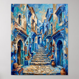 Póster de pintura al óleo abstracto de lujo de All