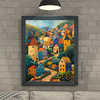 Poster de pintura al óleo de arte popular de Windm