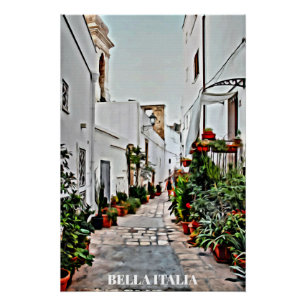 ** Poster de pintura de plantas de la Italia AP12