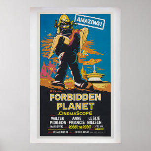 Póster de Planeta Prohibido  Póster de película vi