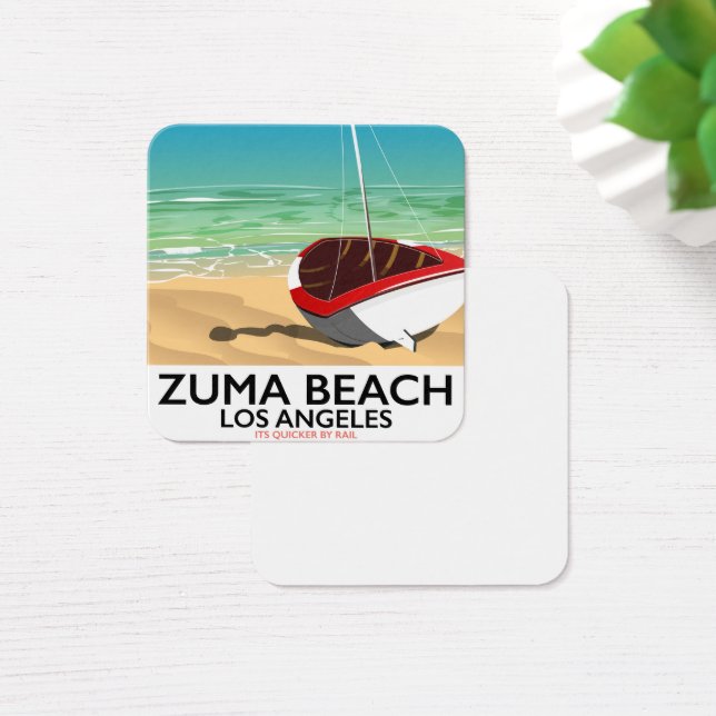 Poster de playa del Zuma Beach LA Rail (Escritorio)
