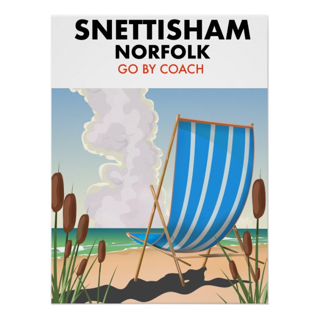 Poster de playa Snettisham Norfolk (Anverso)