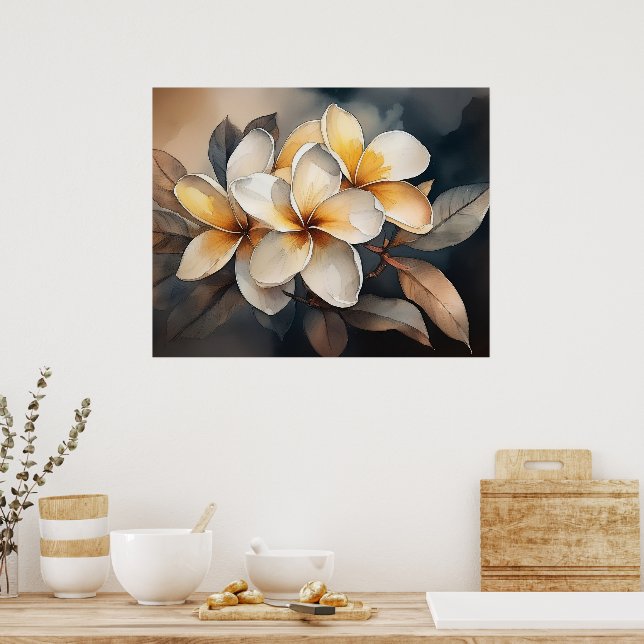 Póster de Plumeria Dorada (Cocina)