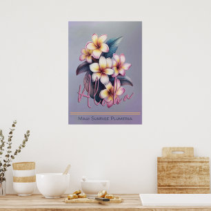 Póster de Plumeria Maui Sunrise
