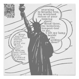 Poster De Poema De La Estatua De La Libertad
