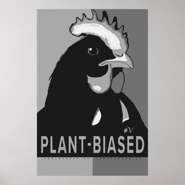 Poster de pollitos de arte pop blanco y negro (Frente)