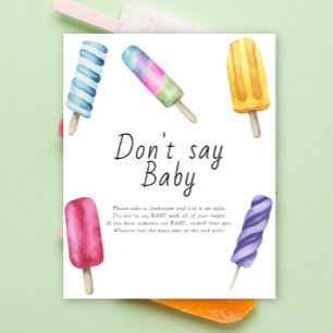 Póster de Popsicle - No digas bebé