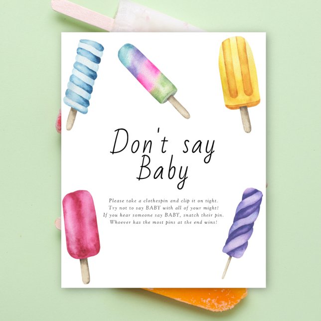 Póster de Popsicle - No digas bebé (Subido por el creador)