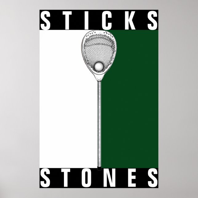 Póster de portero de lacrosse (Frente)