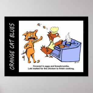 Póster De "poster de la historieta Pawticiple que cuelga"