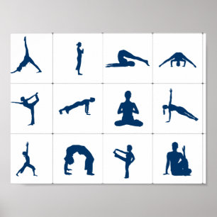 Póster de Posturas de Yoga
