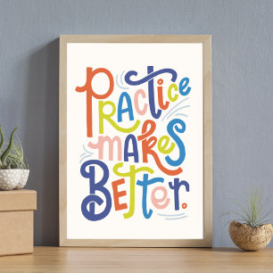 Póster de Practicar Hace Mejor