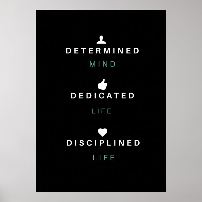 Poster de presupuesto motivacional | Arte mural (Frente)