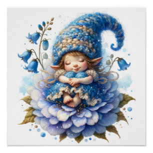 Poster de productos lácteos Cute Bluebell