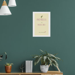 Póster de Progreso Sobre Perfección