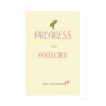 Póster de Progreso Sobre Perfección
