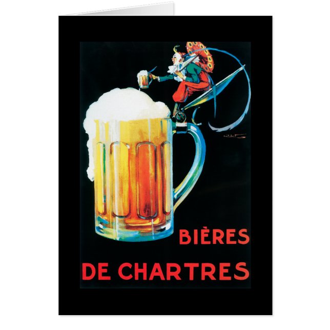 Poster de promoción de cervezas de Chartres (Frente)