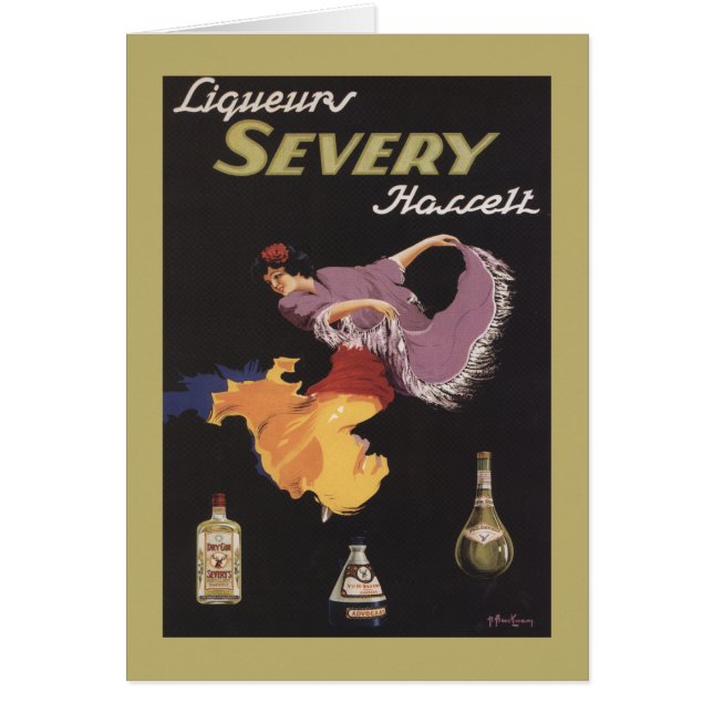 Poster de promoción de Liqueurs Severy Hasselt (Frente)