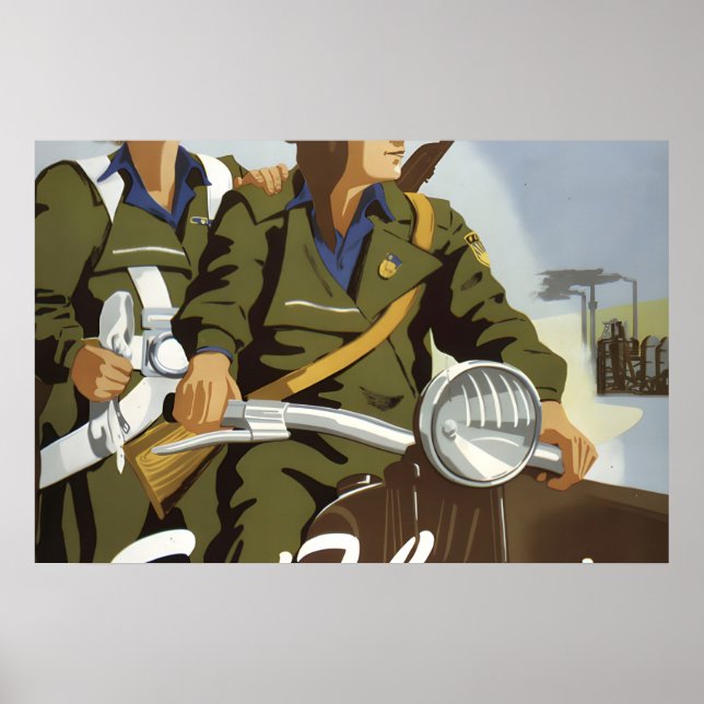 Póster de propaganda de Alemania Oriental Prepárat (Frente)