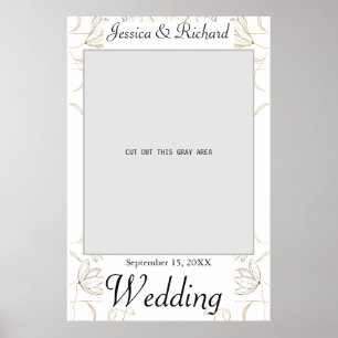 Póster de Propaganda de Boda de Flor de Oro