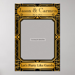 Póster de Propaganda de Boda Gatsby para Cabina de