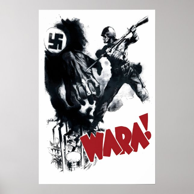 Póster de propaganda de Polonia en la Segunda Guer (Frente)