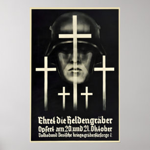 Póster de propaganda imperial alemana de la Primer