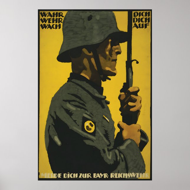 Póster de propaganda imperial alemana de la Primer (Frente)