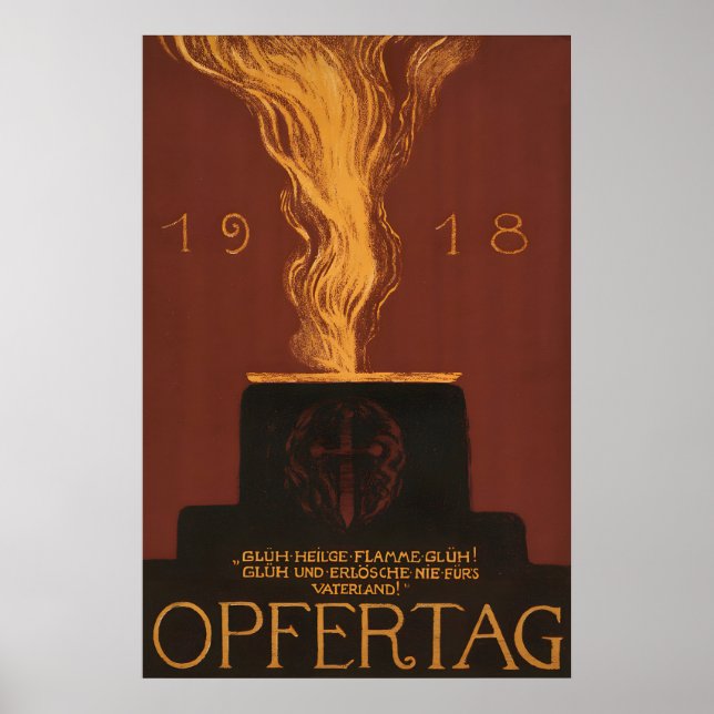 Póster de propaganda imperial alemana de la Primer (Frente)