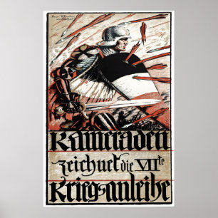 Póster de propaganda imperial alemana de la Primer