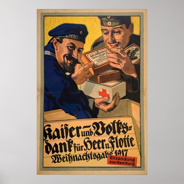 Póster de propaganda imperial alemana de Navidad d (Frente)
