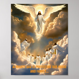 Póster de Protección Divina – Con el Poder de Dios