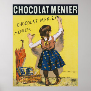Póster de publicidad de dulces francés de 1893