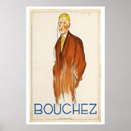 Póster de publicidad de moda masculina vintage de
