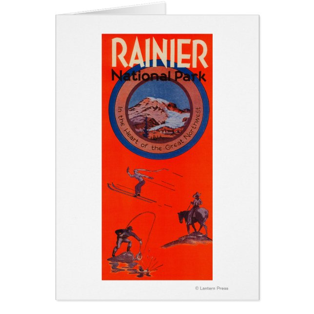 Poster de publicidad de Mount Rainier (Frente)