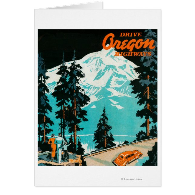 Poster de publicidad de Oregon Highways (Frente)