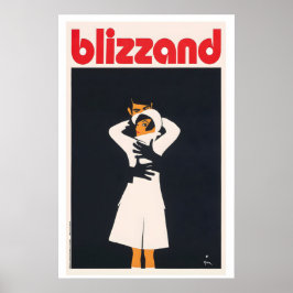 Póster de publicidad vintage de Blizzand Embrace