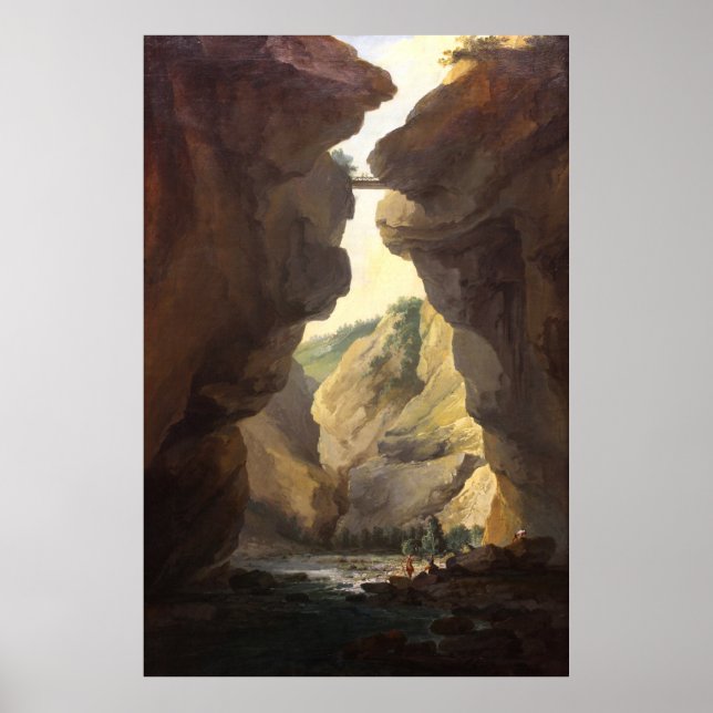 Póster de Puente y gargantas del río Dala (1777) (Frente)